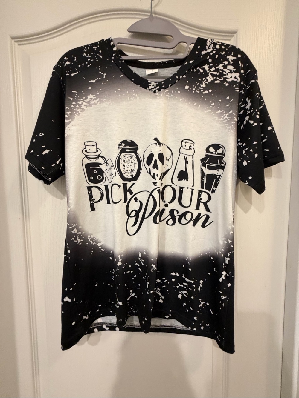Pick Your Poison Kids Graphic Tee - Black & White